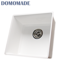 New undercounter scratch resistant white single bowl sinks